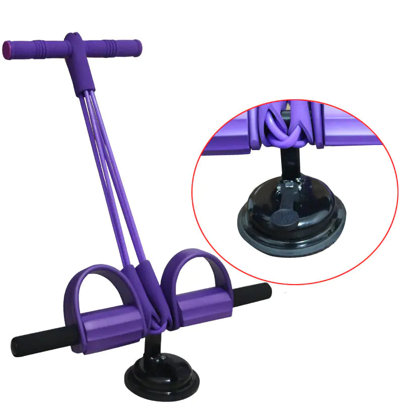 Home Fitness Sit-Up Equipment with Resistance Bands