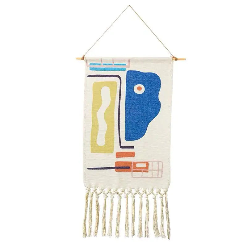 Handwoven Tassel Tapestry for Nordic Home Decor