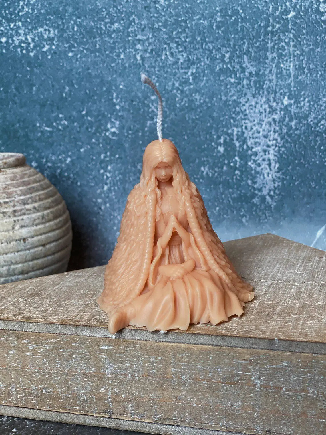 Colorful Praying Figure Candles