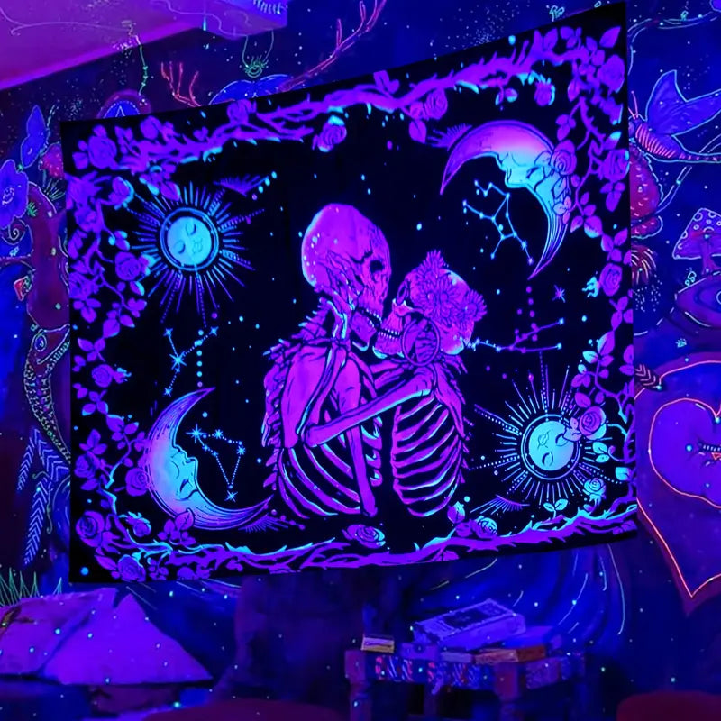 Fluorescent Tapestry for Home Decor and Rooms