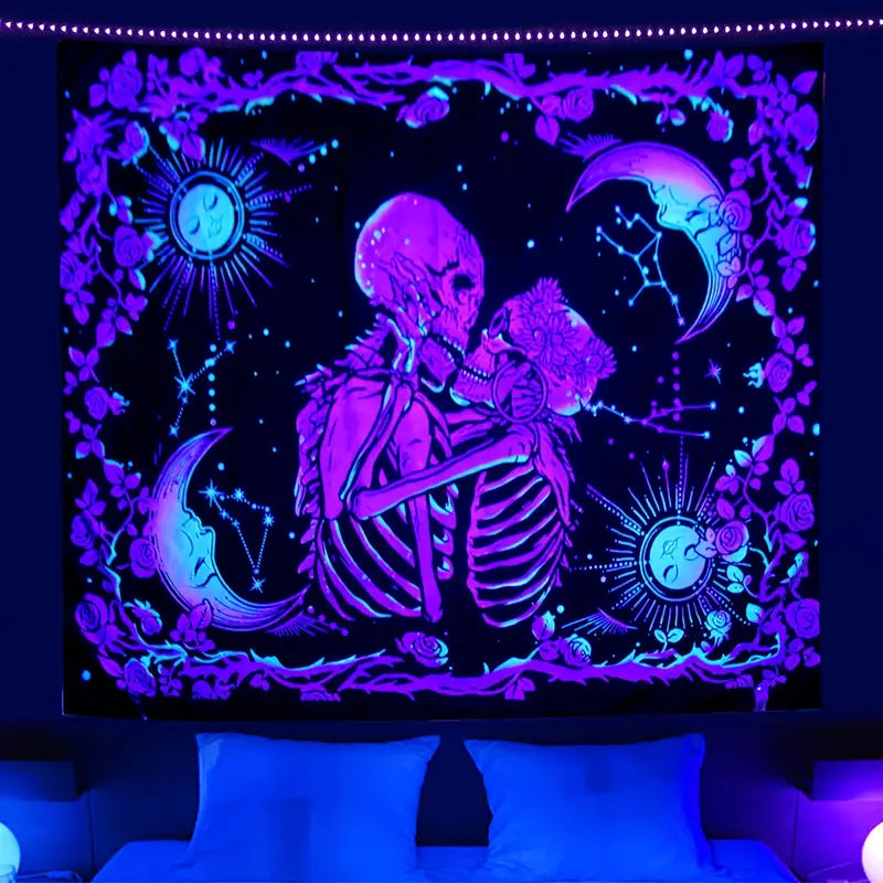 Fluorescent Tapestry for Home Decor and Rooms