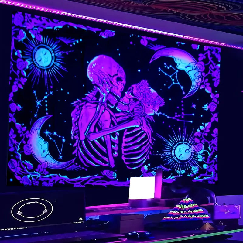 Fluorescent Tapestry for Home Decor and Rooms
