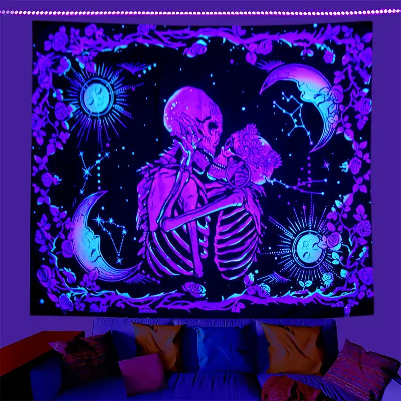 Fluorescent Tapestry for Home Decor and Rooms
