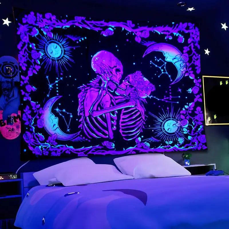 Fluorescent Tapestry for Home Decor and Rooms