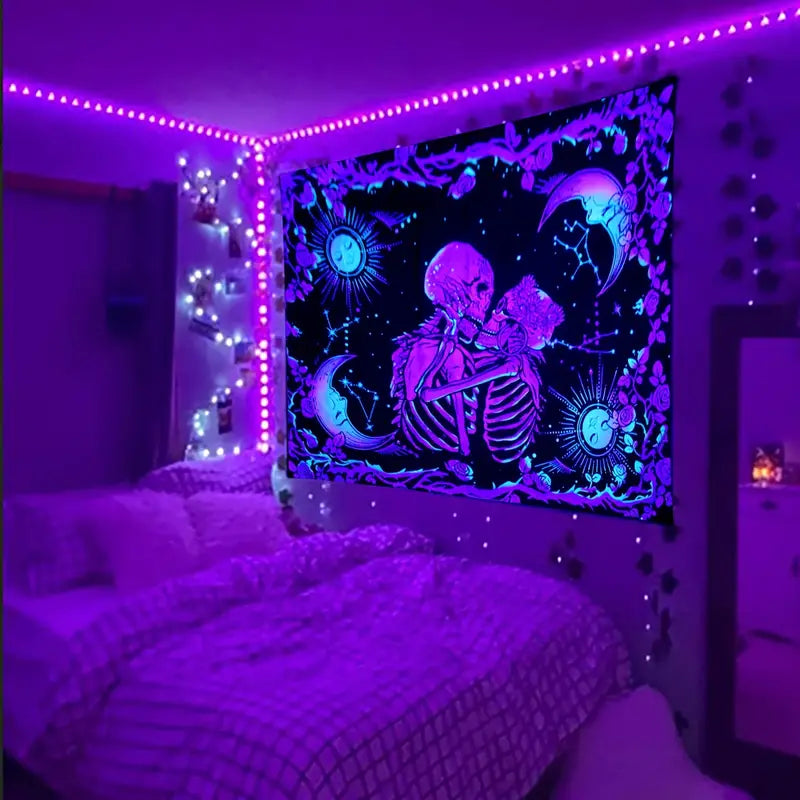 Fluorescent Tapestry for Home Decor and Rooms