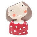 Cartoon Girl Succulent Planter - Cute Home Decor